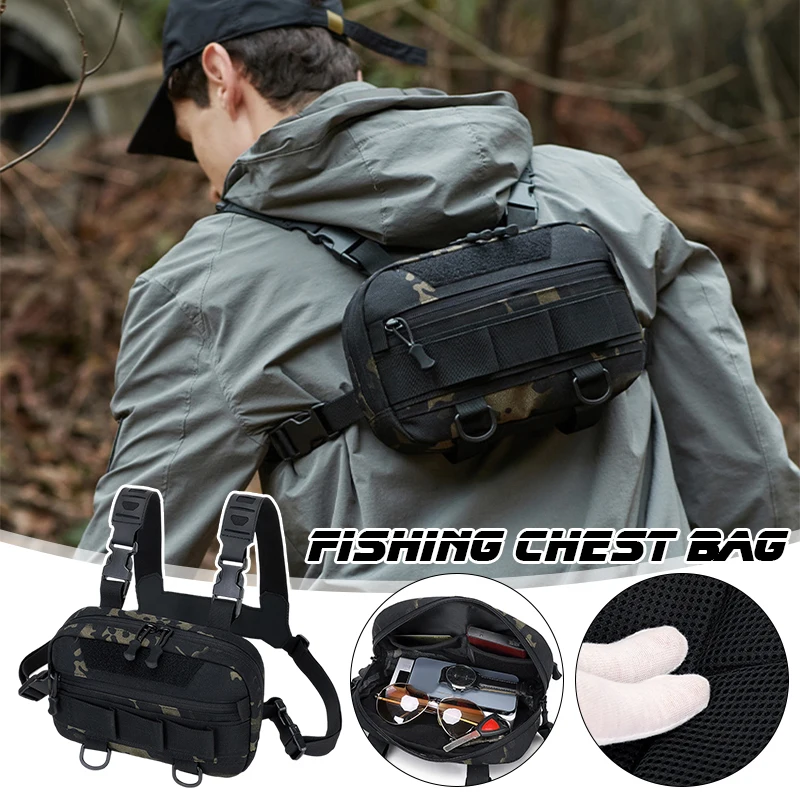 Cycling Backpack - 戦術的なチェストバッグ男性用防水登山キャンプ迷彩バックパック屋外旅行バックパックファニーパックサイクリングサック