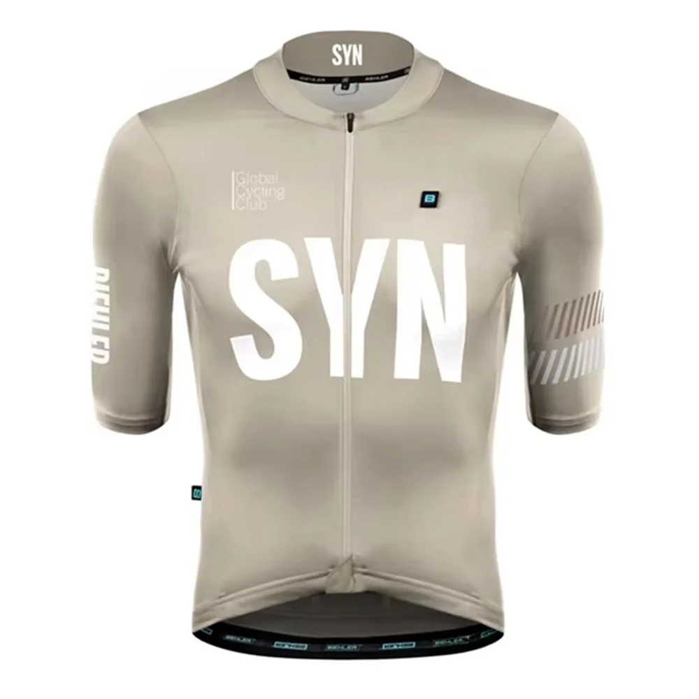 Cycling Gear Logo - 新しいスタイル SYN チームサイクリングジャージ男性 2024 夏シンジケート半袖ジャージ自転車スポーツ乗馬自転車シャツ