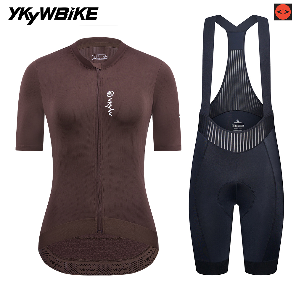 Cycling Gear Girls - YKYWBIKE 女性サイクリングジャージセット女性の夏のビブショーツスーツプロチームイタリアインターフェース 7 時間パッド入りビブショーツスーツ服