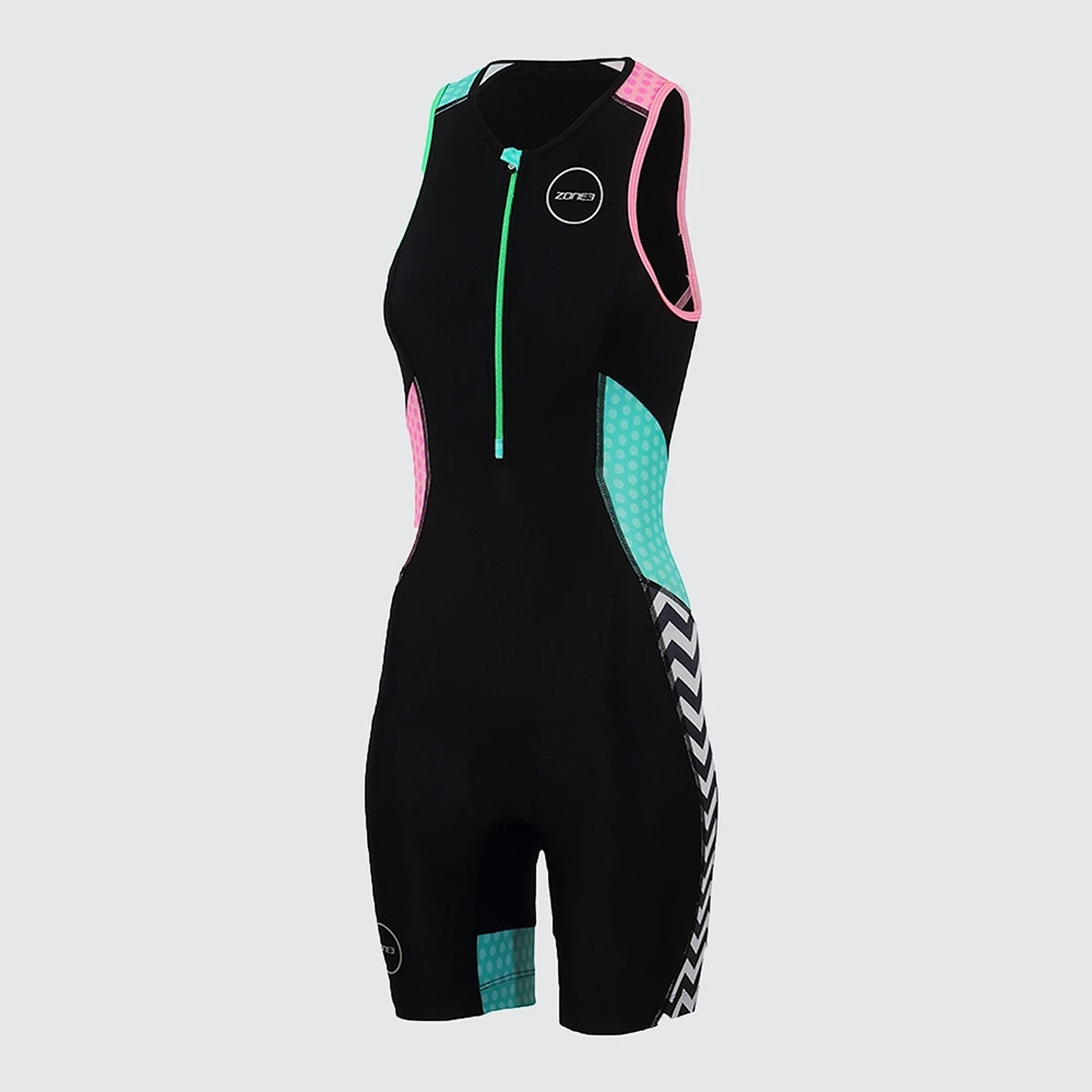 Cycling Gear Girls - Zone3トライアスロンの女性用スーツ,ノースリーブのタイツ,ランニング,マウンテンバイク,ノースリーブの服,ユニフォーム,2022