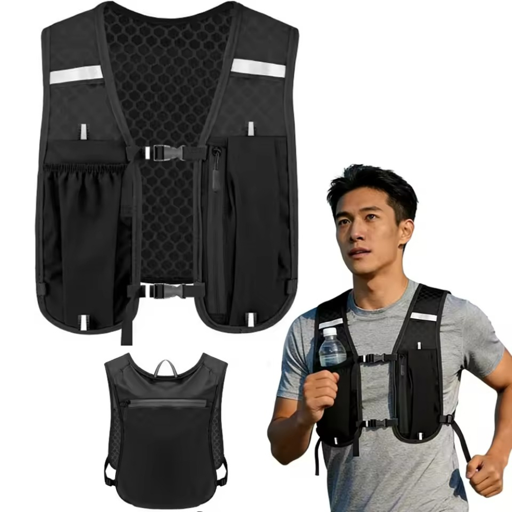 Cycling Backpack - 男女兼用ランニングハイドレーションベスト、防水性、通気性、ランニング、ハイキング、サイクリング、トレイルランニング、マラソン用バックパック