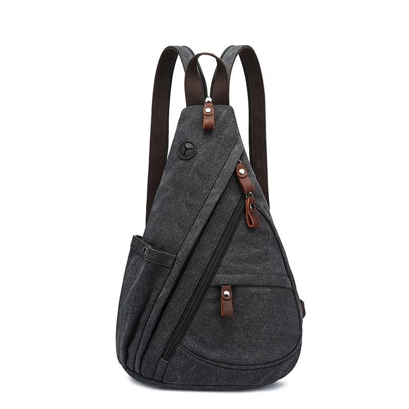Cycling Backpack - キャンバススリングバッグコンバーチブルクロスボディチェストバッグショルダーバックパックデイパック男性女性アウトドアスポーツサイクリング旅行ハイキング