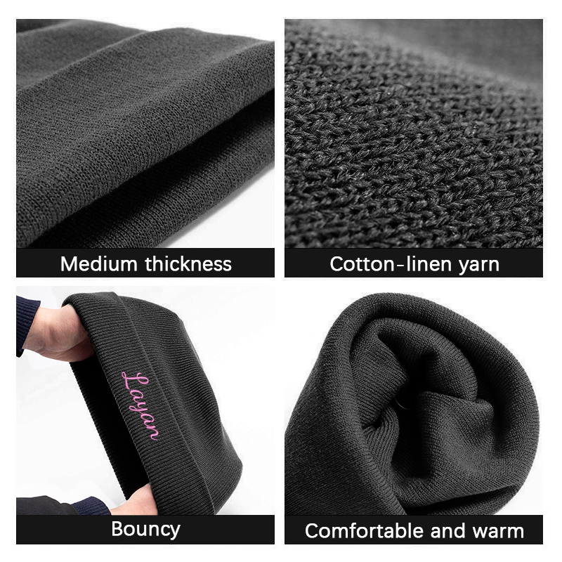 刺繍カスタマイズ、無地、丁寧に作られた厚手のニット帽、学校、 - Cycling Gear Must Haves のレビューと価格