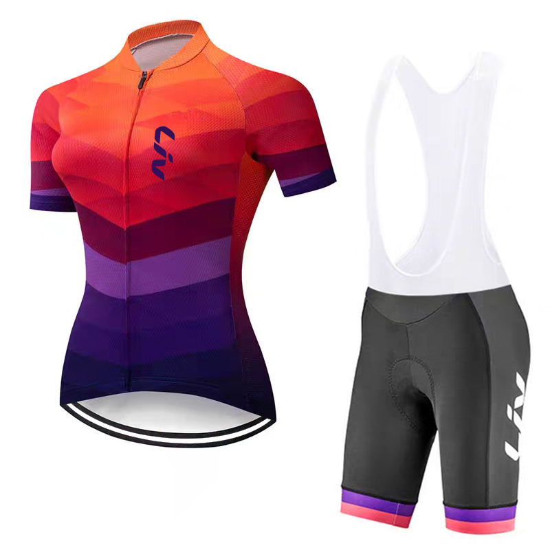 LIV レディース サイクリング ジャージ セット 夏用 ロ - Cycling Gear Girls のレビューと価格