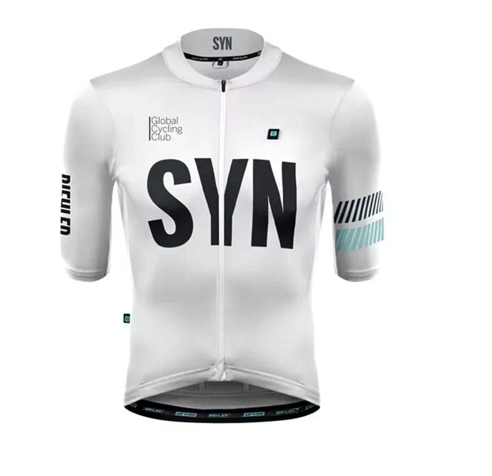 新しいスタイル SYN チームサイクリングジャージ男性 20 - Cycling Gear Logo のレビューと価格