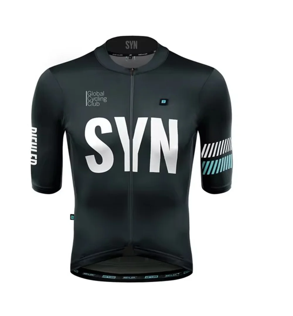 新しいスタイル SYN チームサイクリングジャージ男性 20 - Cycling Gear Logo のレビューと価格