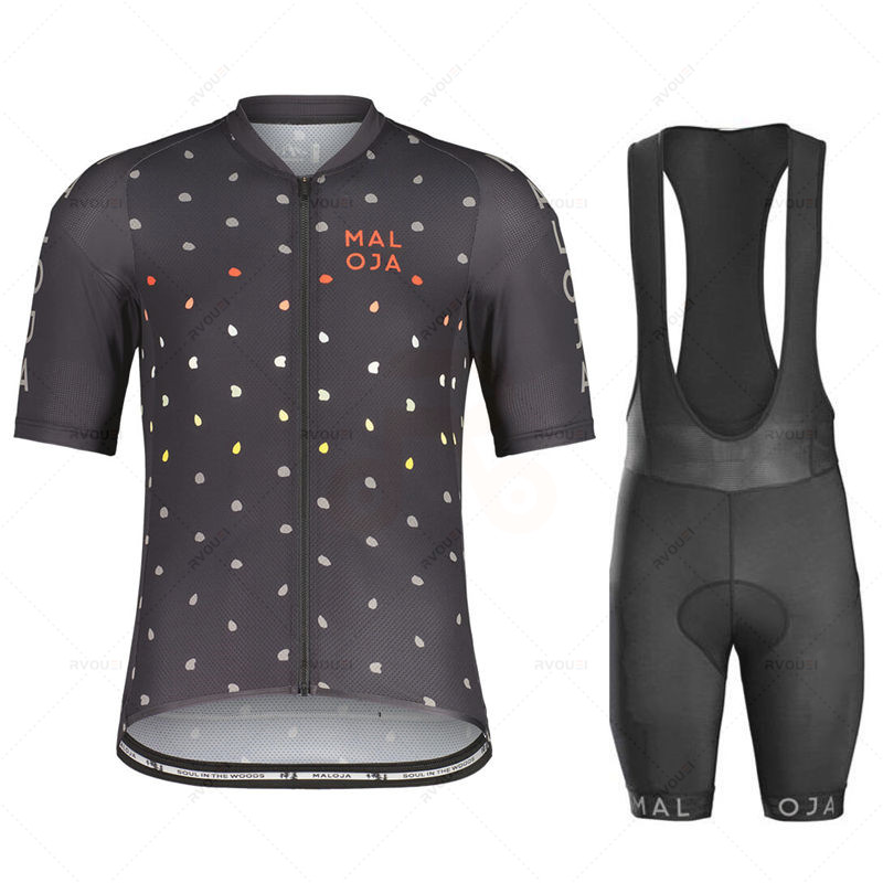 Maloja-半袖サイクリング服セット、自転車服、通気性のあ - Cycling Gear Logo のレビューと価格