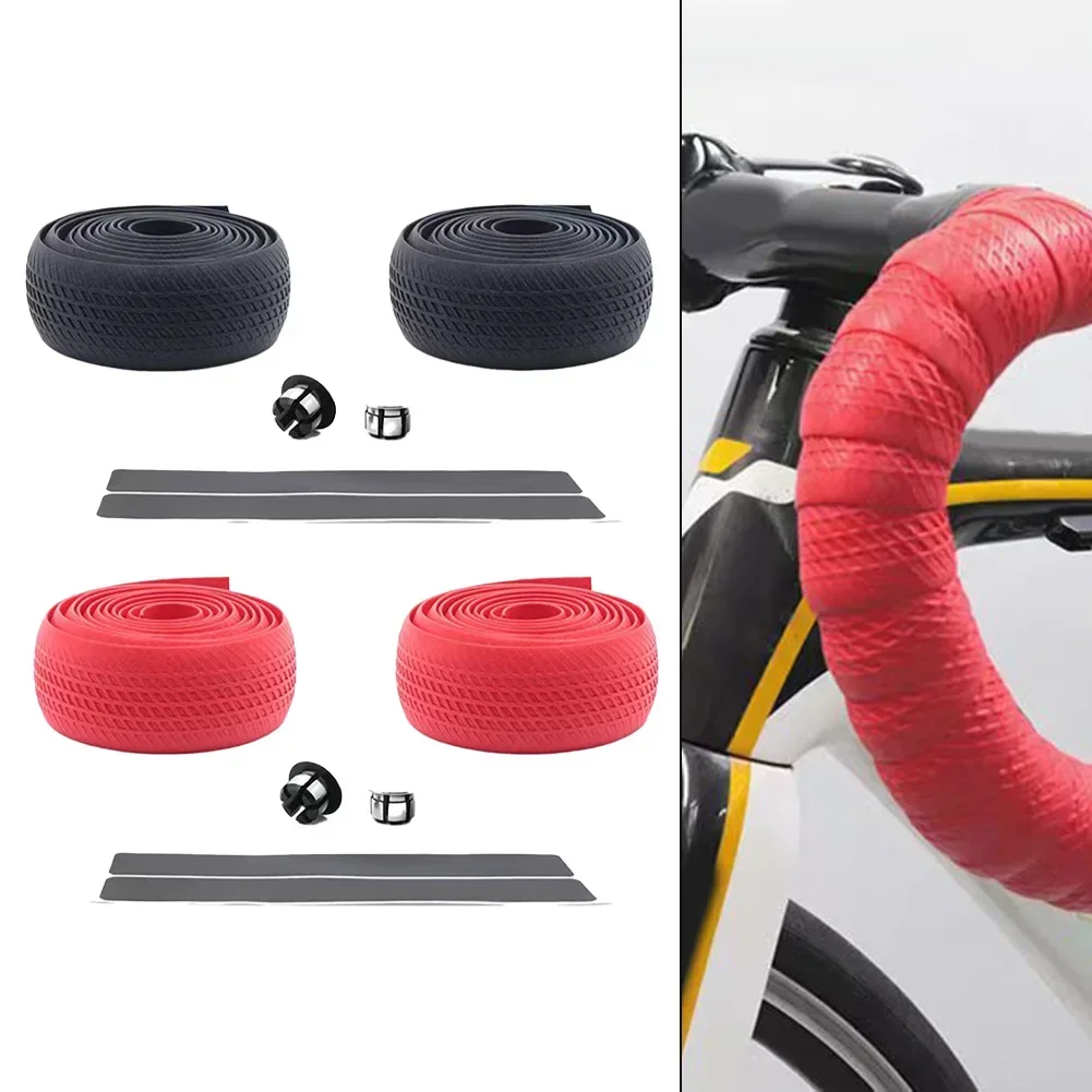 道路自転車ハンドルバーシリコンテープノンスリップ衝撃吸収ベル - Bike Handlebar Tape のレビューと価格