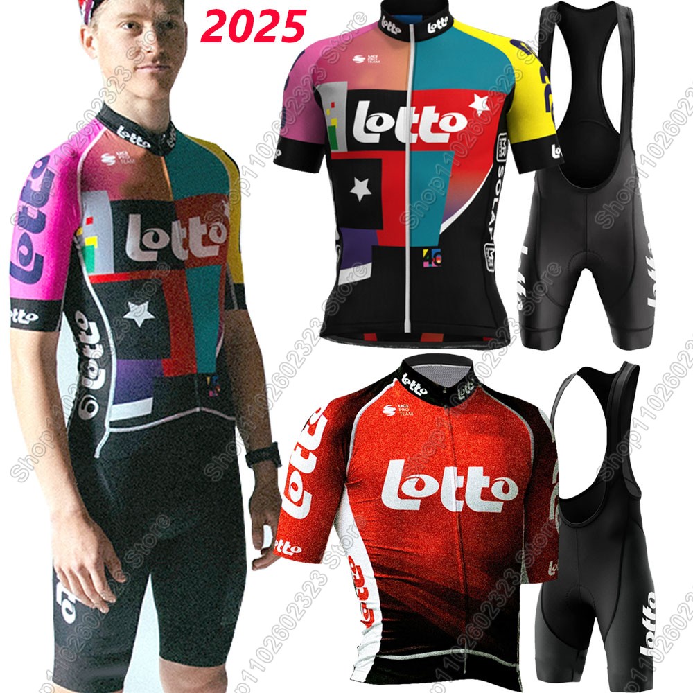 ロトチーム2025サイクリングジャージセット サマーベルギー - Cycling Gear Logo のレビューと価格