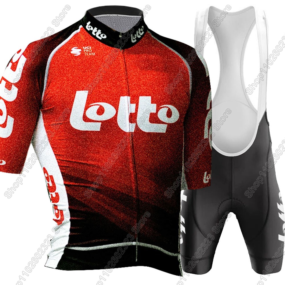 ロトチーム2025サイクリングジャージセット サマーベルギー - Cycling Gear Logo のレビューと価格