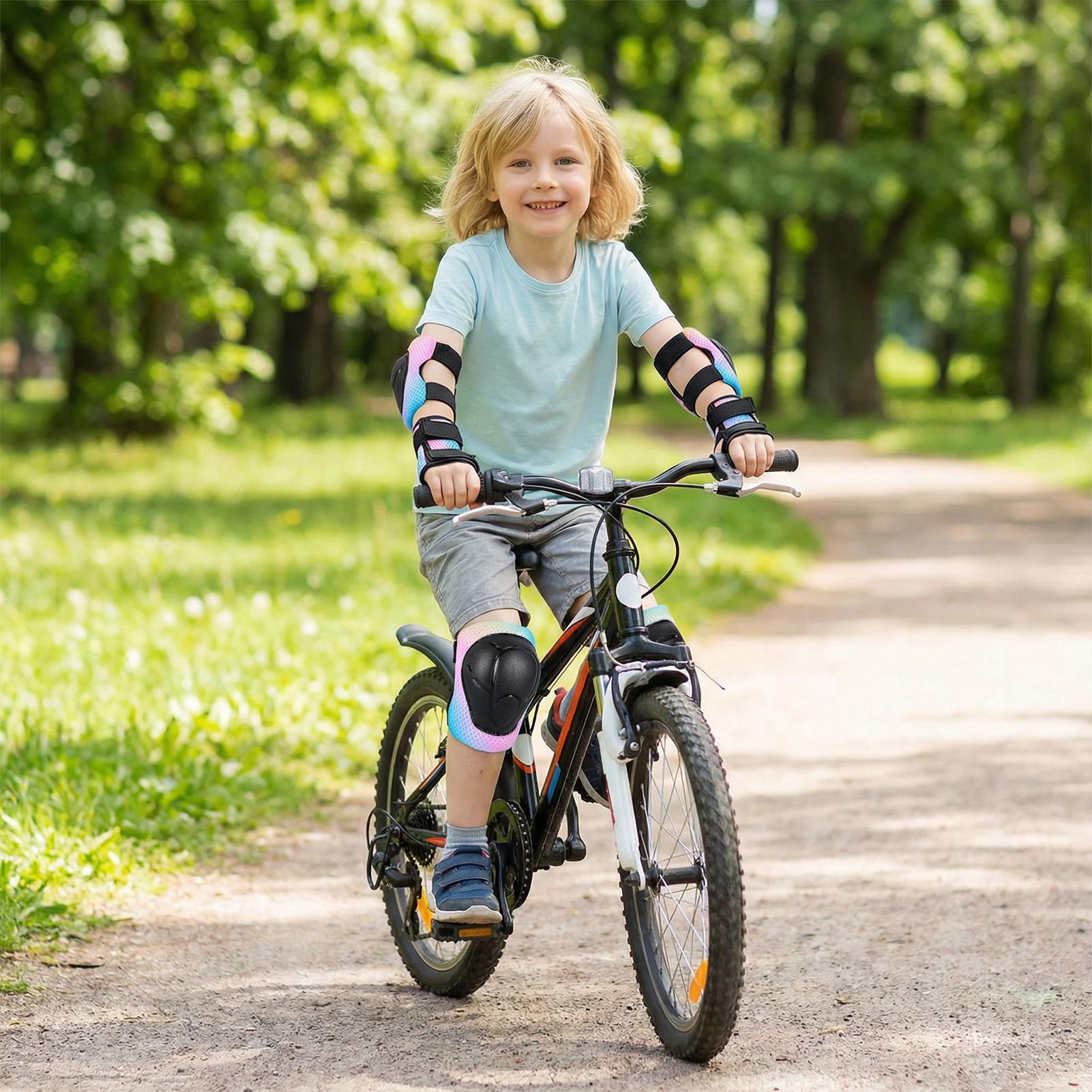 子供用膝と肘パッド 衝撃吸収性 通気性 軽量 子供用保護具  - Cycling Gear Girls のレビューと価格
