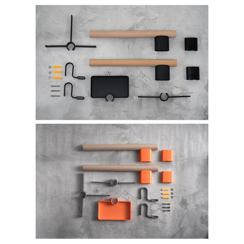 自転車壁掛け収納 1セット ブナ材製ギアラック ヘルメットホ - Cycling Gear Storage Rack のレビューと価格