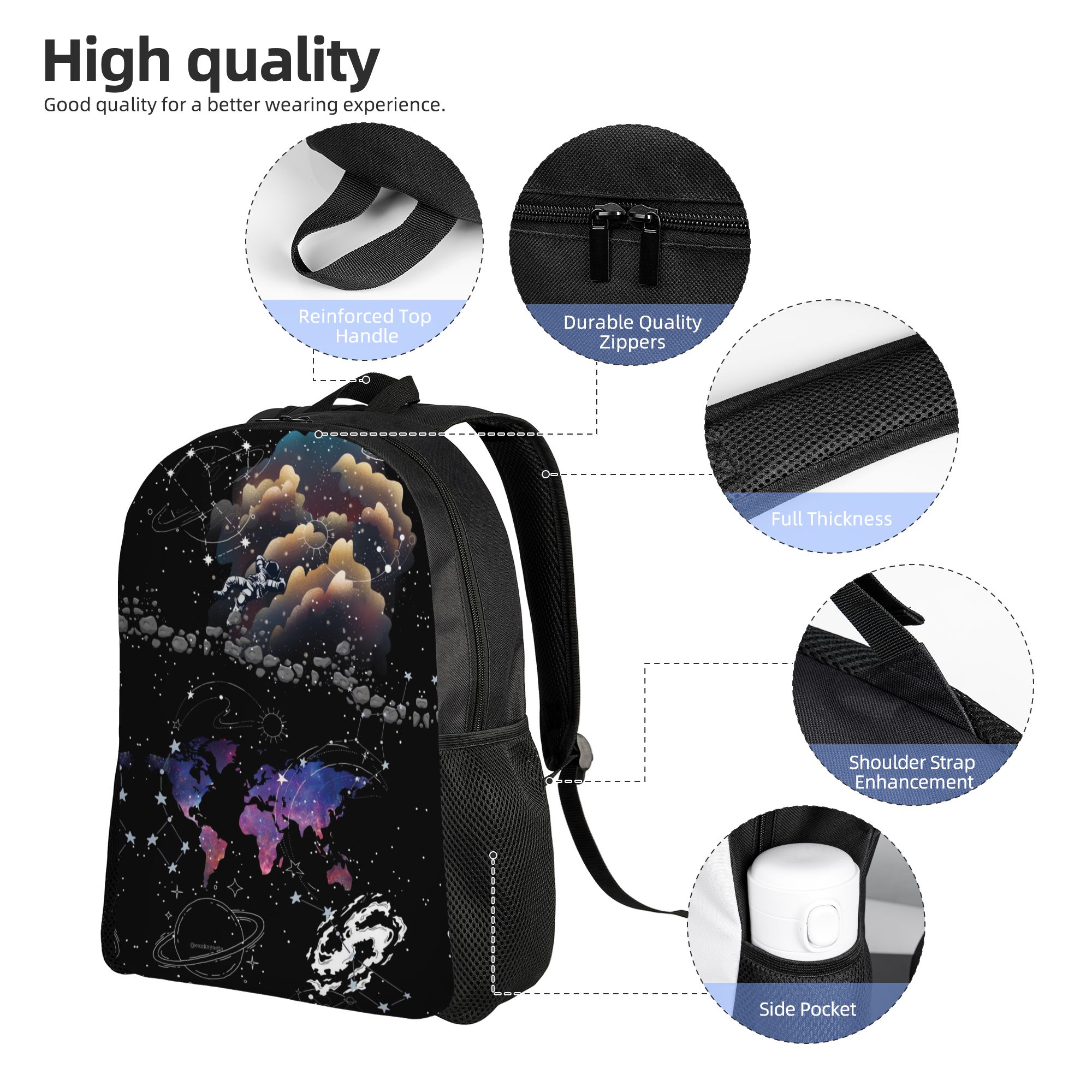 ボヘミアン星座宇宙飛行士バックパックサイクリングバックパック - Cycling Backpack のレビューと価格