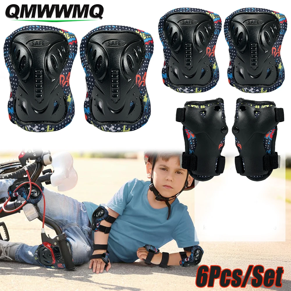子供用膝パッド 膝パッドと肘パッドセット 6 in 1 保護 - Cycling Gear Girls のレビューと価格