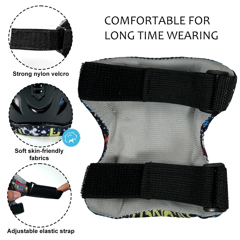 子供用膝パッド 膝パッドと肘パッドセット 6 in 1 保護 - Cycling Gear Girls のレビューと価格