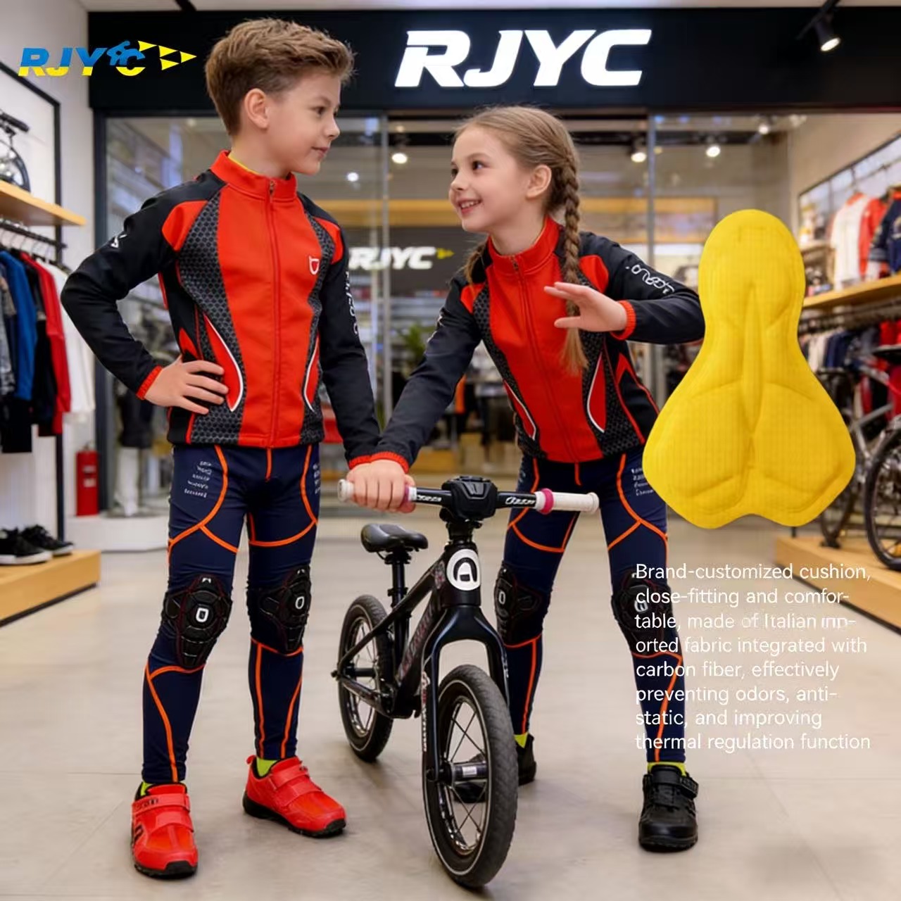 Rjyc ブランド 春夏子供用サイクリングウェア、ローラース - Cycling Gear Girls のレビューと価格