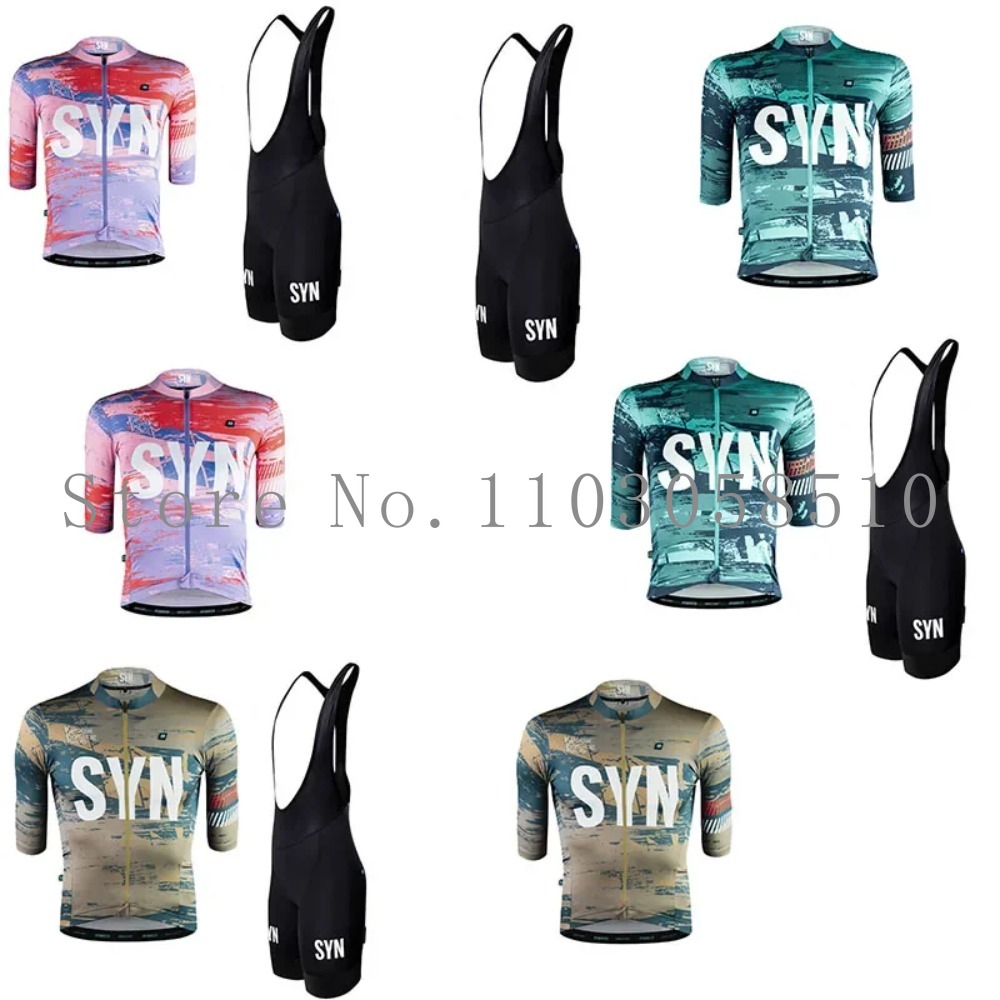 SYN ジャージ メンズ ビブスポンジクッション サイクリン - Cycling Gear Logo のレビューと価格