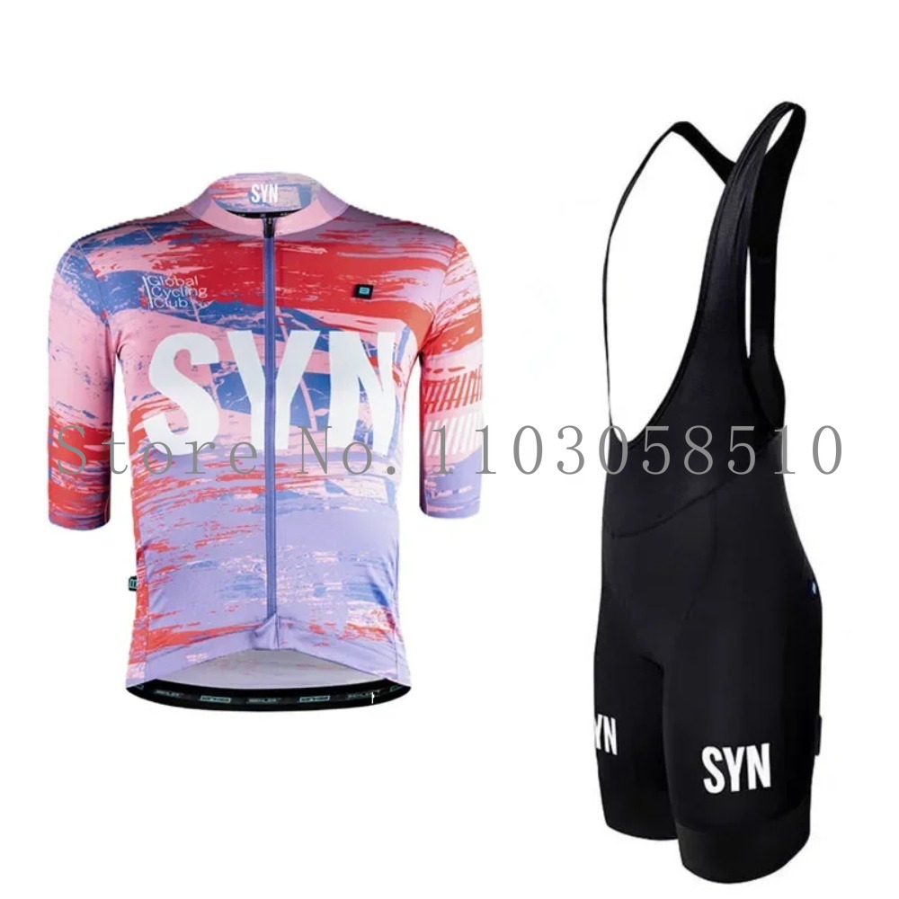 SYN ジャージ メンズ ビブスポンジクッション サイクリン - Cycling Gear Logo のレビューと価格